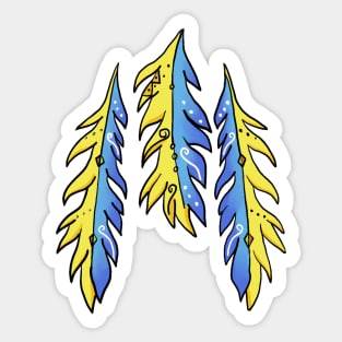 Flocks of feathers, stick together. Sticker